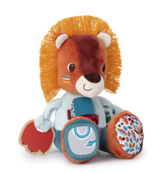 Peluche Lion multi activités Jack LILLIPUTIENS