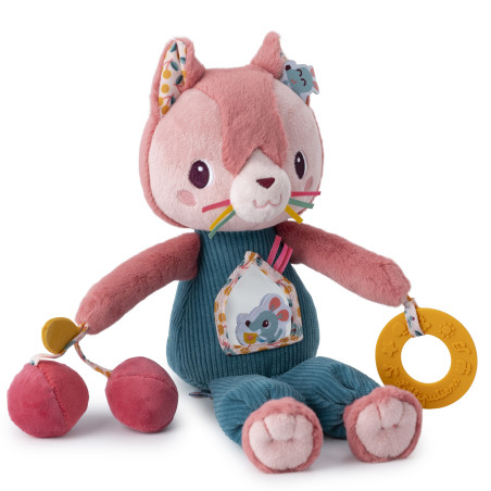 Peluche Chat muti activités Jeanne LILLIPUTIENS