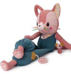 Maxi peluche Chat d'activités Jeanne LILLIPUTIENS