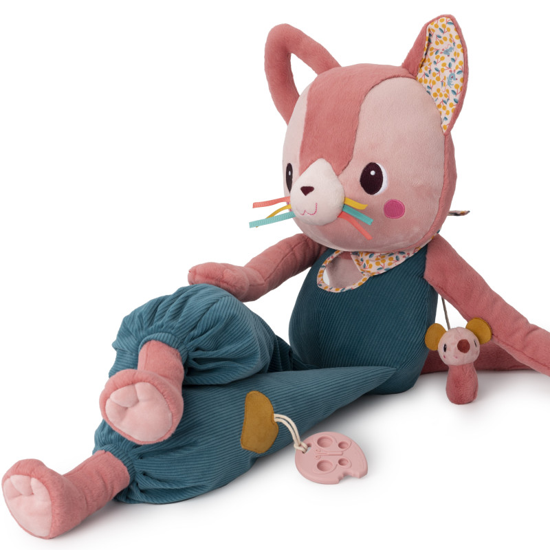 Maxi peluche Chat d'activités Jeanne LILLIPUTIENS