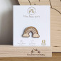 Pin's en bois Arc en Ciel LES PETITES HIRONDELLES
