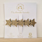 Barrette clip Etoiles LES PETITES HIRONDELLES, dorée