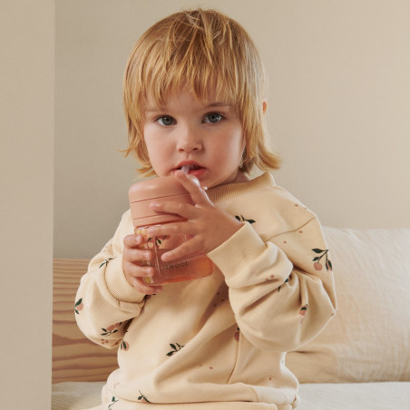 Tasse avec paille intégrée Pavia LIEWOOD 280 ml, Peach Sea Shell