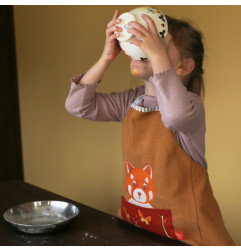 Tablier Panda Roux L'OISEAU BATEAU