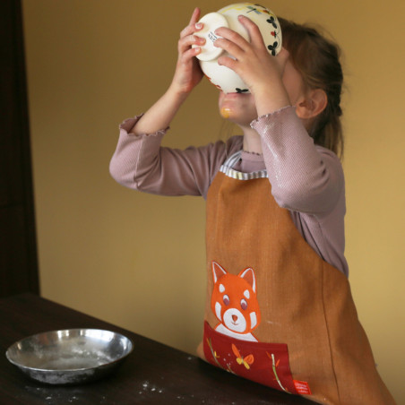 Tablier Panda Roux L'OISEAU BATEAU