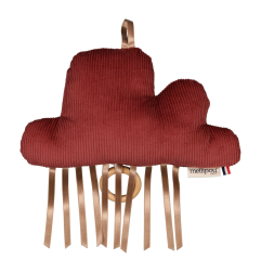 Coussin Nuage musical Wilde MELLIPOU, musique Dirty Dancing, velours bordeaux