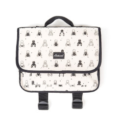 Cartable maternelle Lili MINIKANE, Ecru