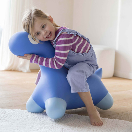 Animal sauteur Hoppi Dino QUUT, Bleu Cosmique