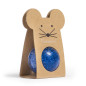 Balle rebondissante Souris RATATAM, Paillettes bleues