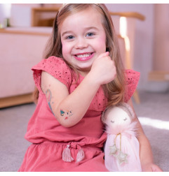 Tatouages éphémères à l'encre de soja ROSAJOU, thème Floral