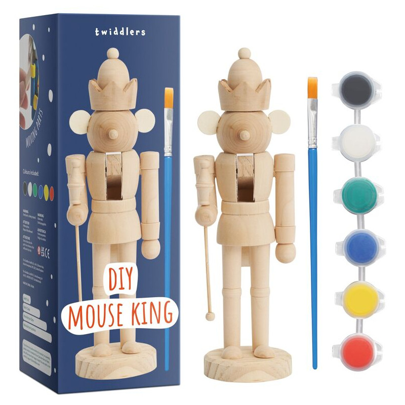 Coffret Je crée mon Casse-Noisette TWIDDLERS, en bois à personnaliser