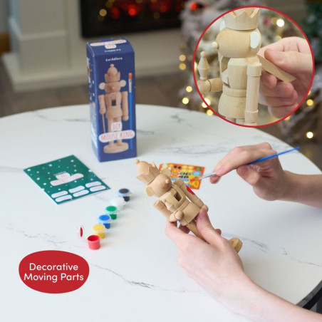 Coffret Je crée mon Casse-Noisette TWIDDLERS, en bois à personnaliser