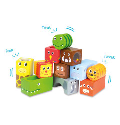 Cubes sonores Animaux de la Savane VILAC