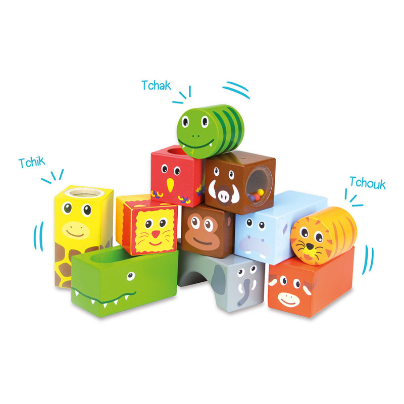 Cubes sonores Animaux de la Savane VILAC