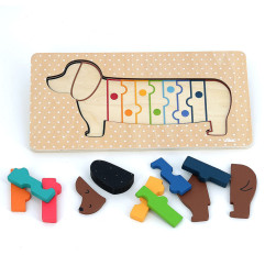 Puzzle encastrement en bois Chien Andy Westface VILAC, dès 18 mois