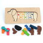 Puzzle encastrement en bois Chien Andy Westface VILAC, dès 18 mois