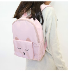 Sac à dos enfant YUKO B, Chat Rose