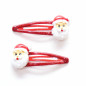 Duo de barrettes Père Noël YUKO B