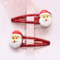 Duo de barrettes Père Noël YUKO B