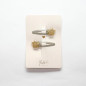 Duo de barrettes Etoiles Dorées YUKO B