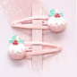 Duo de barrettes Boules de Noël YUKO B