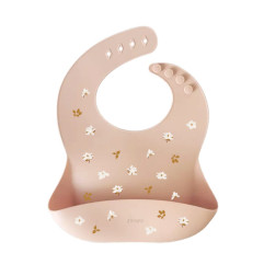 Bavoir silicone avec récupérateur ZAKUW, Magnolia