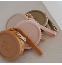 Porte-monnaie enfant ZAKUW, bois de rose