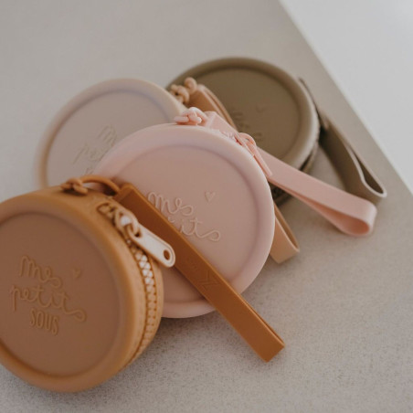 Porte-monnaie enfant ZAKUW, bois de rose