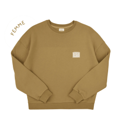 Sweat femme Hippolyte PETIT PICOTIN, bronze, avec personnalisation