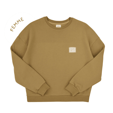 Sweat femme Hippolyte PETIT PICOTIN, bronze, avec personnalisation