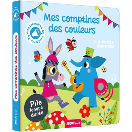 Livre sonore Mes Comptines des Couleurs AUZOU