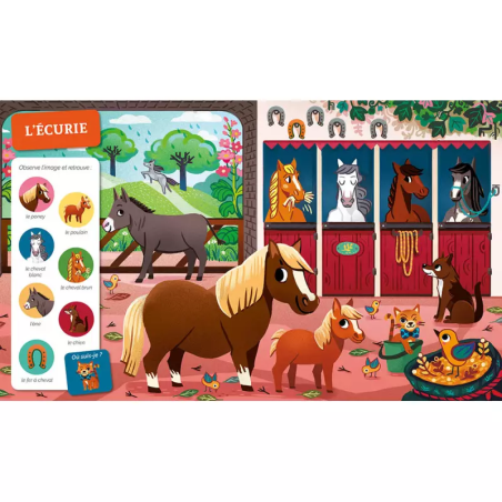 Livre Cherche et Trouve des Tout-Petits AUZOU, A la Ferme