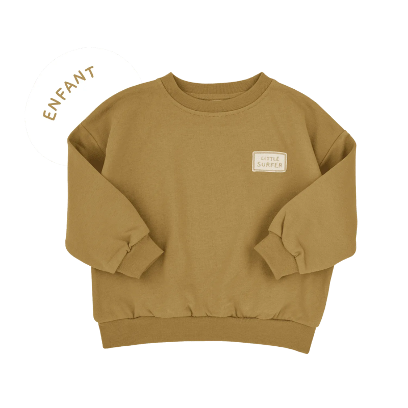Sweat enfant Hippolyte PETIT PICOTIN, bronze, personnalisable