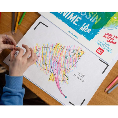 Cahier de dessin à animer La Mer EDITIONS ANIMEES