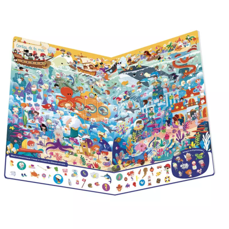 Livre Cherche et Trouve Géant AUZOU, Au Pays des Contes