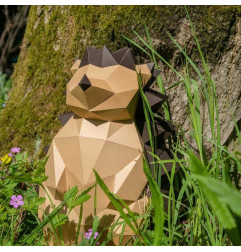 Origami Hérisson en papier 3D AGENT PAPER