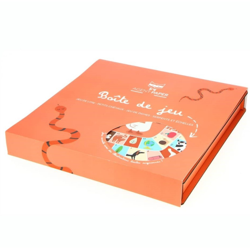 Boîte de 4 jeux de société AGENT PAPER
