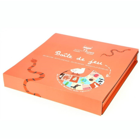 Boîte de 4 jeux de société AGENT PAPER