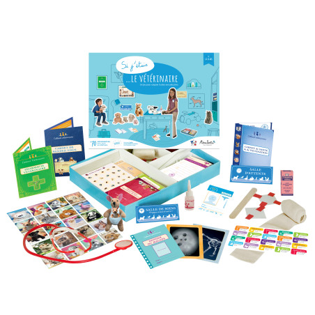 Coffret Si j'Etais le Vétérinaire Jeu d'imitation AMULETTE