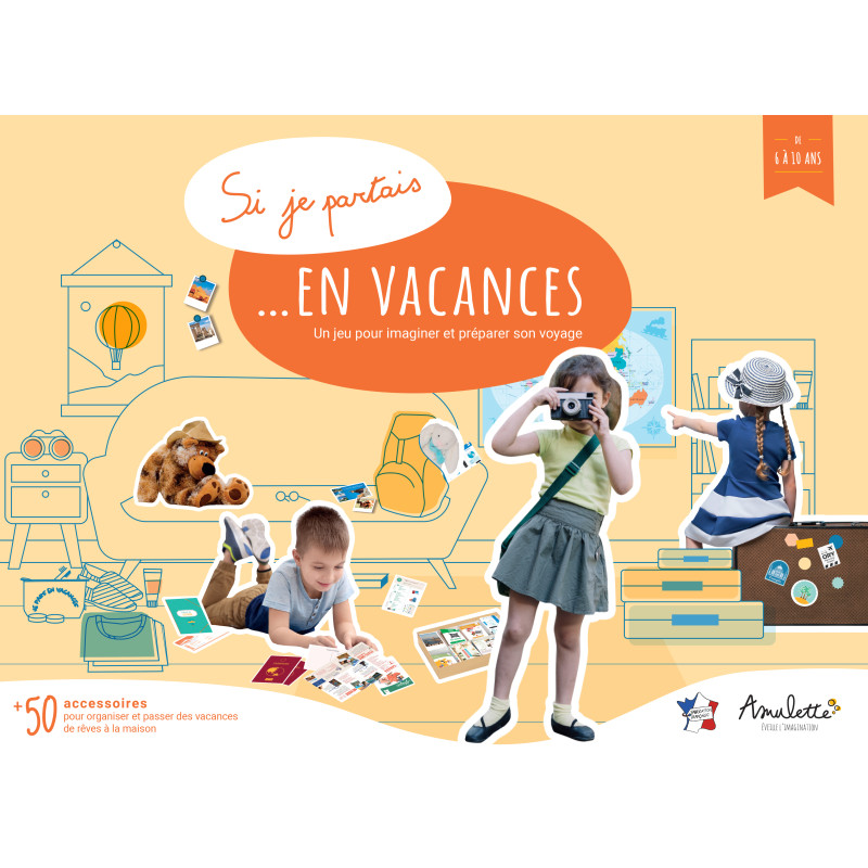 Coffret Si je Partais en Vacances Jeu d'imitation AMULETTE