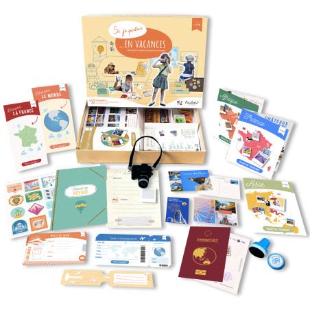Coffret Si je Partais en Vacances Jeu d'imitation AMULETTE