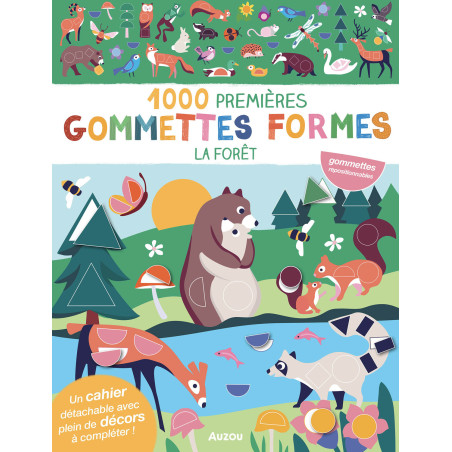 Cahier Mes 1000 Premières Gommettes Formes La Forêt AUZOU