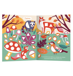 Cahier Mes 1000 Premières Gommettes Formes La Forêt AUZOU