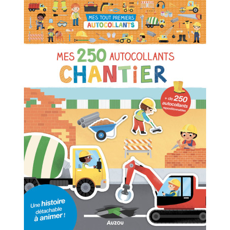 Cahier 250 autocollants Chantier AUZOU
