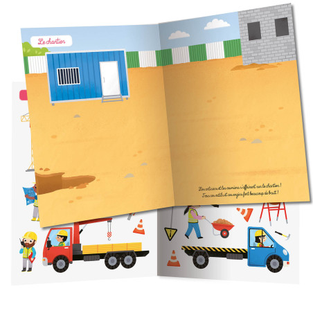 Cahier 250 autocollants Chantier AUZOU