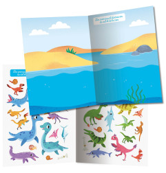 Cahier 250 autocollants Dinosaures AUZOU