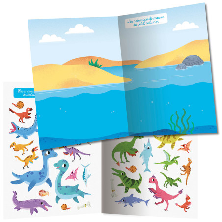 Cahier 250 autocollants Dinosaures AUZOU