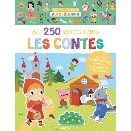 Cahier 250 autocollants Les Contes AUZOU