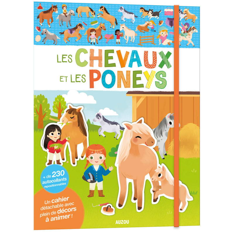 Cahier Mes Premiers Autocollants Les Chevaux et les Poneys AUZOU