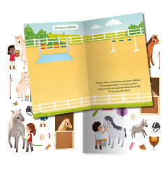 Cahier Mes Premiers Autocollants Les Chevaux et les Poneys AUZOU